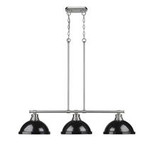  3602-3LP PW-BK - 3 Light Linear Pendant